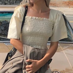 Lisa Says Gah Linen Toni Top